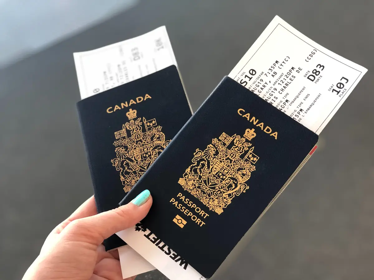Two Canadian passports.