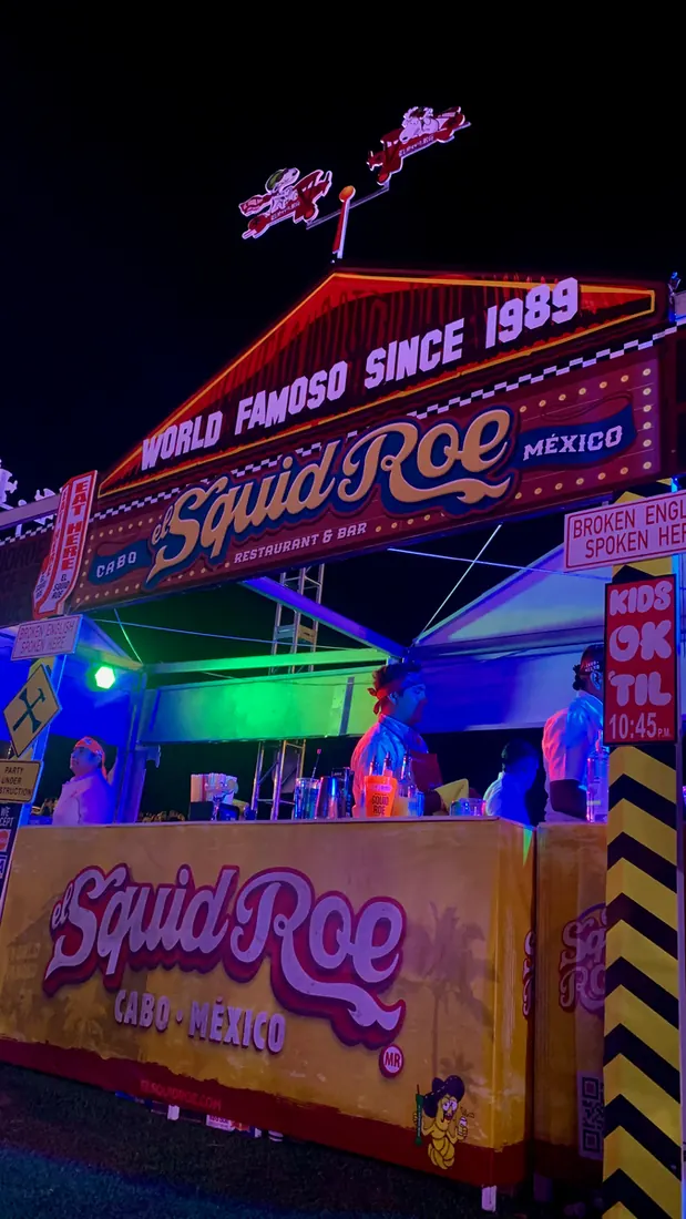 El Squid Roe stand at Sabor a Cabo 2023.
