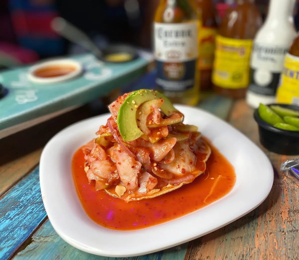 seafood tostada